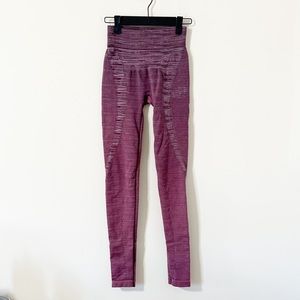 Free People Movement Brushed Maroon High Rise Seamless Leggings Size XS/S